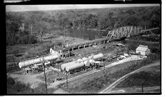 N.C. Green Oil Company and Roanoke River Bridge, Williamston, N.C. 